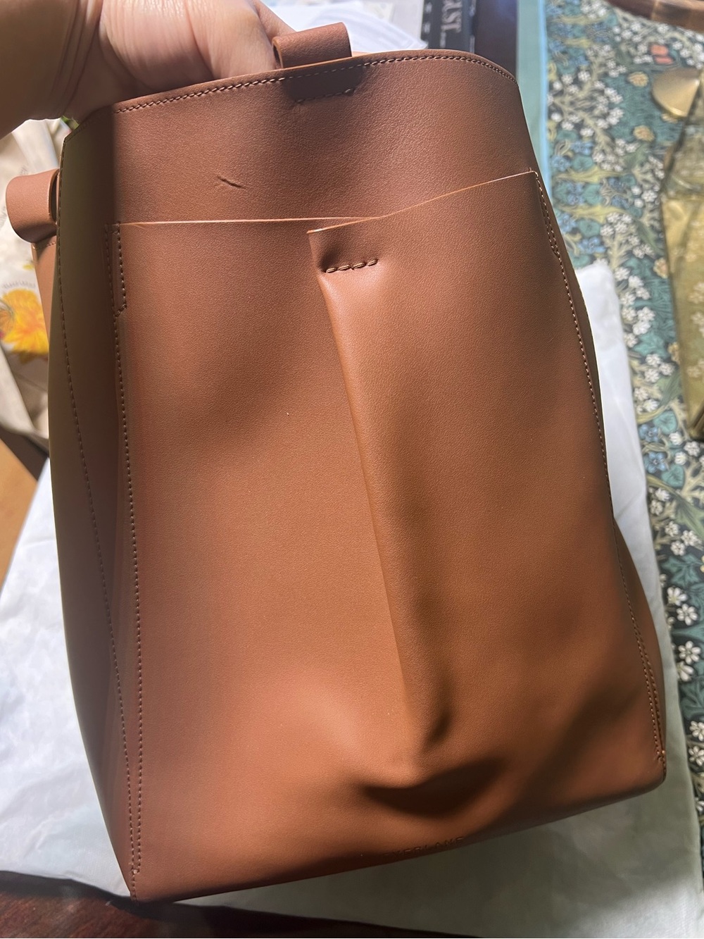 Everlane Brown Leather Tote Bag - Picture 2 of 15